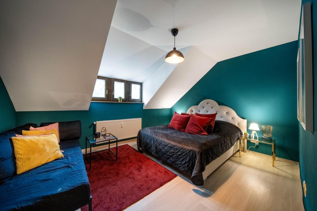 באד אמס Bismarck Apt Mit Schoenem Balkon מראה חיצוני תמונה