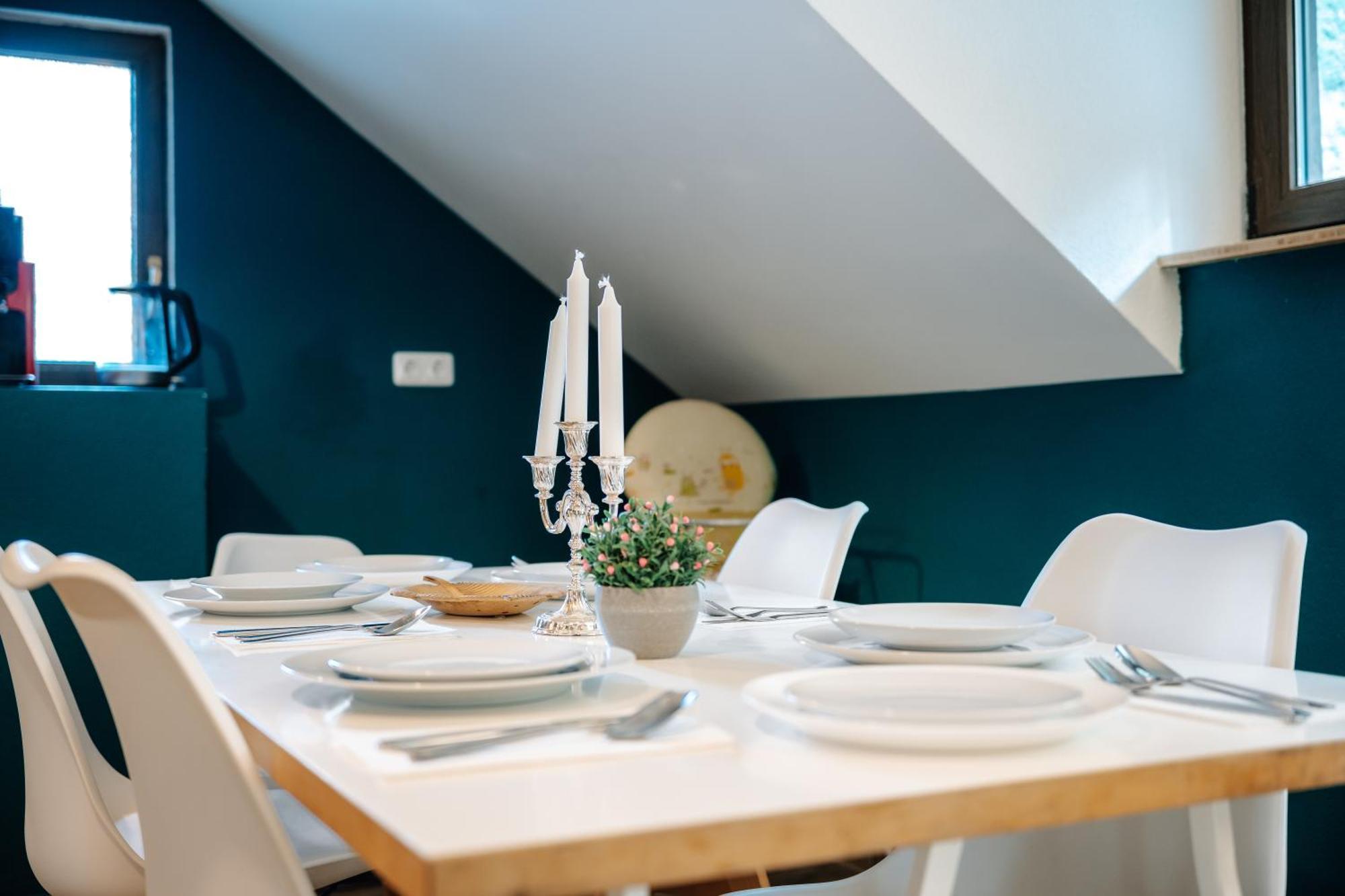 באד אמס Bismarck Apt Mit Schoenem Balkon מראה חיצוני תמונה
